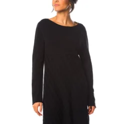 Gebreide Jurk "Hindy" Zwart