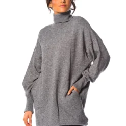 Gebreide Jurk "Levi" Grijs