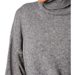 Gebreide Jurk "Levi" Grijs -Exporteren Mooie Look Winkel so cachemire gebreide jurk levi grijs 3