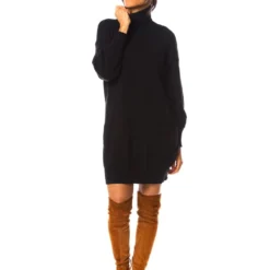 Gebreide Jurk "Levi" Zwart