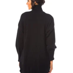 Gebreide Jurk "Levi" Zwart -Exporteren Mooie Look Winkel so cachemire gebreide jurk levi zwart 3