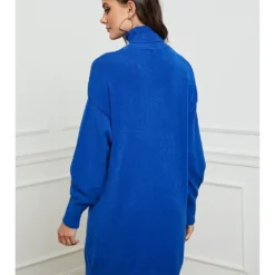 Gebreide Jurk "Tivoli" Blauw -Exporteren Mooie Look Winkel so cachemire gebreide jurk tivoli blauw 2