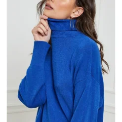 Gebreide Jurk "Tivoli" Blauw -Exporteren Mooie Look Winkel so cachemire gebreide jurk tivoli blauw 3