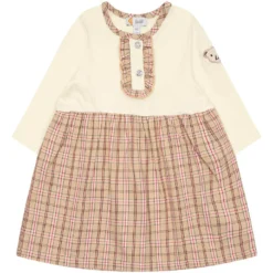 Steiff Jurk Crème/lichtbruin