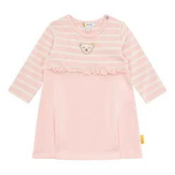 Steiff Jurk Lichtroze/crème