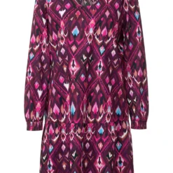 STREET ONE Jurk Roze/zwart