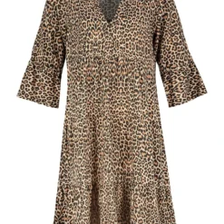 SUBLEVEL Jurk Beige/bruin