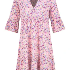 SUBLEVEL Jurk Lichtroze/blauw