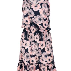 SUBLEVEL Jurk Lichtroze/zwart