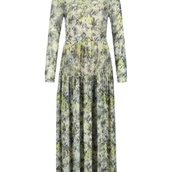 Taifun Jurk Geel/grijs 8 Taifun Jurk Geel/grijs -Exporteren Mooie Look Winkel taifun jurk geel grijs 3