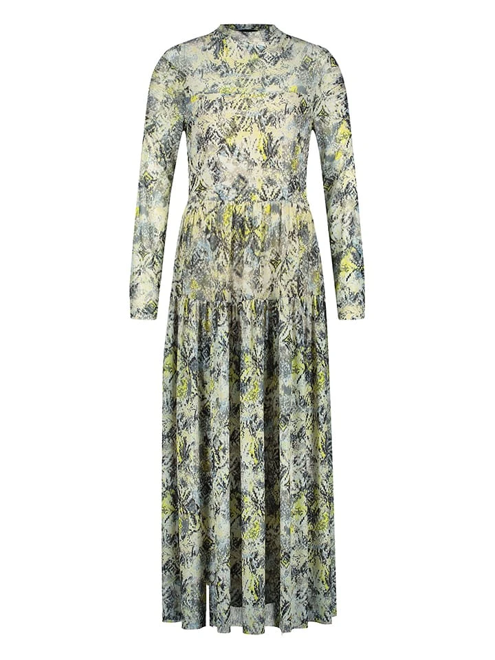 Taifun Jurk Geel/grijs 4 Taifun Jurk Geel/grijs - Afbeelding 4