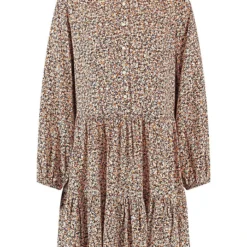 Taifun Jurk Zwart/lichtbruin/crème -Exporteren Mooie Look Winkel taifun jurk zwart lichtbruin creme 3