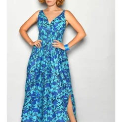 Jurk Blauw/meerkleurig