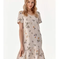 Linnen Jurk Meerkleurig