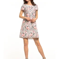 Jurk Lichtgrijs/rosé