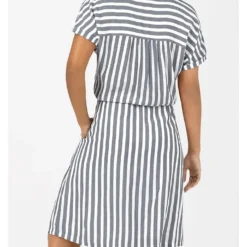 TIMEZONE Jurk Grijs/wit -Exporteren Mooie Look Winkel timezone jurk grijs wit 3