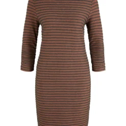 TOM TAILOR Denim Jurk Bruin/grijs