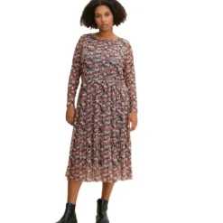 Tom Tailor Jurk Beige/camel -Exporteren Mooie Look Winkel tom tailor jurk beige camel 2