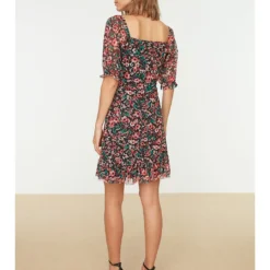 Trendyol Jurk Roze/blauw/zwart -Exporteren Mooie Look Winkel trendyol jurk roze blauw zwart 2