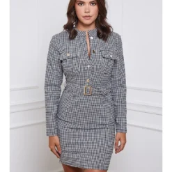 Jurk "Larsson" Zwart/wit