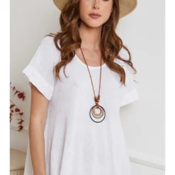 Uniq Jurk "Damigo" Wit -Exporteren Mooie Look Winkel uniq jurk damigo wit 3