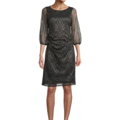 Vera Mont Jurk Zwart/lichtbruin