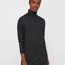Vero Moda Gebreide Jurk "Vmbrilliant" Zwart
