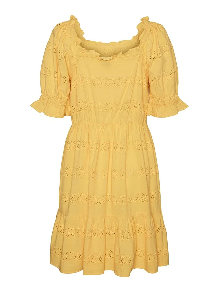 Vero Moda Jurk "Jesser" Geel 2 Vero Moda Jurk "Jesser" Geel - Afbeelding 2