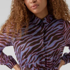 Vero Moda Jurk "Kaya" Paars/meerkleurig -Exporteren Mooie Look Winkel vero moda jurk kaya paars meerkleurig 4