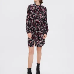 Vero Moda Jurk "Lana" Zwart/meerkleurig -Exporteren Mooie Look Winkel vero moda jurk lana zwart meerkleurig 2