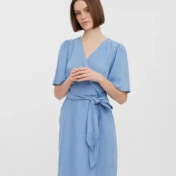 Vero Moda Jurk "Liliana" Lichtblauw -Exporteren Mooie Look Winkel vero moda jurk liliana lichtblauw 3