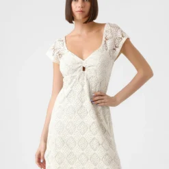 Vero Moda Jurk "Maya" Crème -Exporteren Mooie Look Winkel vero moda jurk maya creme 3