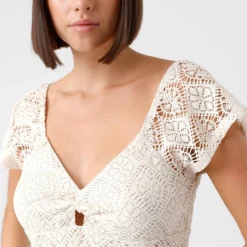 Vero Moda Jurk "Maya" Crème -Exporteren Mooie Look Winkel vero moda jurk maya creme 4