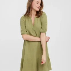Vero Moda Jurk "Natali" Groen -Exporteren Mooie Look Winkel vero moda jurk natali groen 2