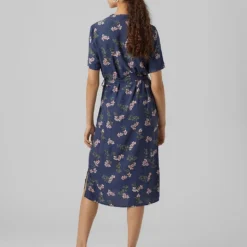 Vero Moda Jurk "Vica" Donkerblauw -Exporteren Mooie Look Winkel vero moda jurk vica donkerblauw 2
