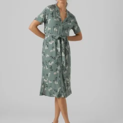 Vero Moda Jurk "Vica" Groen -Exporteren Mooie Look Winkel vero moda jurk vica groen 2