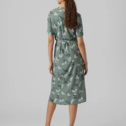 Vero Moda Jurk "Vica" Groen -Exporteren Mooie Look Winkel vero moda jurk vica groen 3