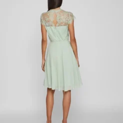 Vila Jurk "Diona" Groen -Exporteren Mooie Look Winkel vila jurk diona groen 3