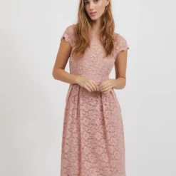 Vila Jurk "Kalila" Lichtroze -Exporteren Mooie Look Winkel vila jurk kalila lichtroze 2