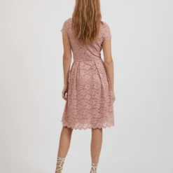 Vila Jurk "Kalila" Lichtroze -Exporteren Mooie Look Winkel vila jurk kalila lichtroze 3
