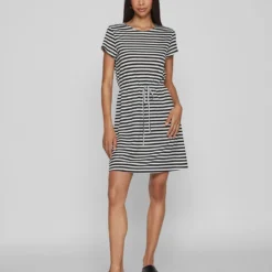 Vila Jurk "Mooney" Zwart -Exporteren Mooie Look Winkel vila jurk mooney zwart 2