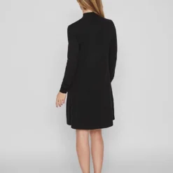 Vila Jurk "Vicomfy" Zwart -Exporteren Mooie Look Winkel vila jurk vicomfy zwart 4