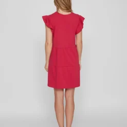 Vila Jurk "Visummer" Roze -Exporteren Mooie Look Winkel vila jurk visummer roze 3