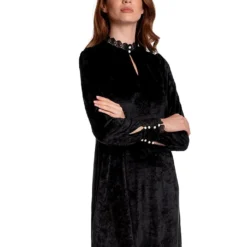 Fluwelen Jurk "Velvet Dream" Zwart