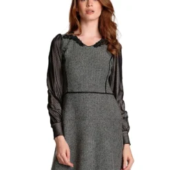 Jurk "Cottage Girl" Zwart