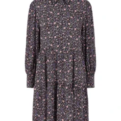 Y.A.S Jurk "Adira" Zwart/paars