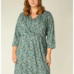 Jurk "Berfin" Mintgroen/groen