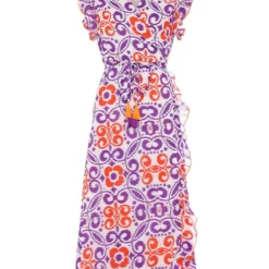 Jurk "Maddy" Paars/oranje